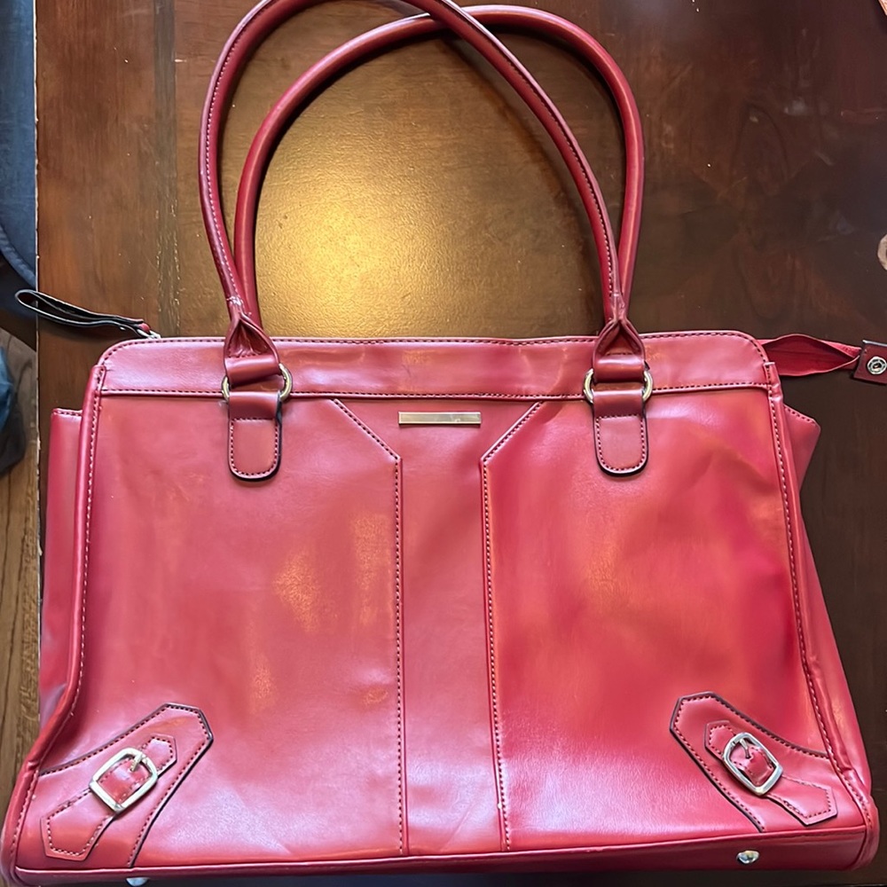 Red laptop/purse bag